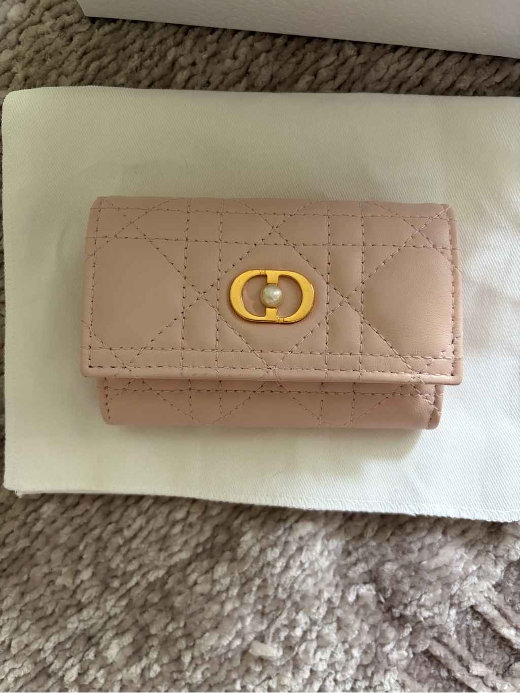 Christian Dior Jolie Glycine Wallet Powder Pink